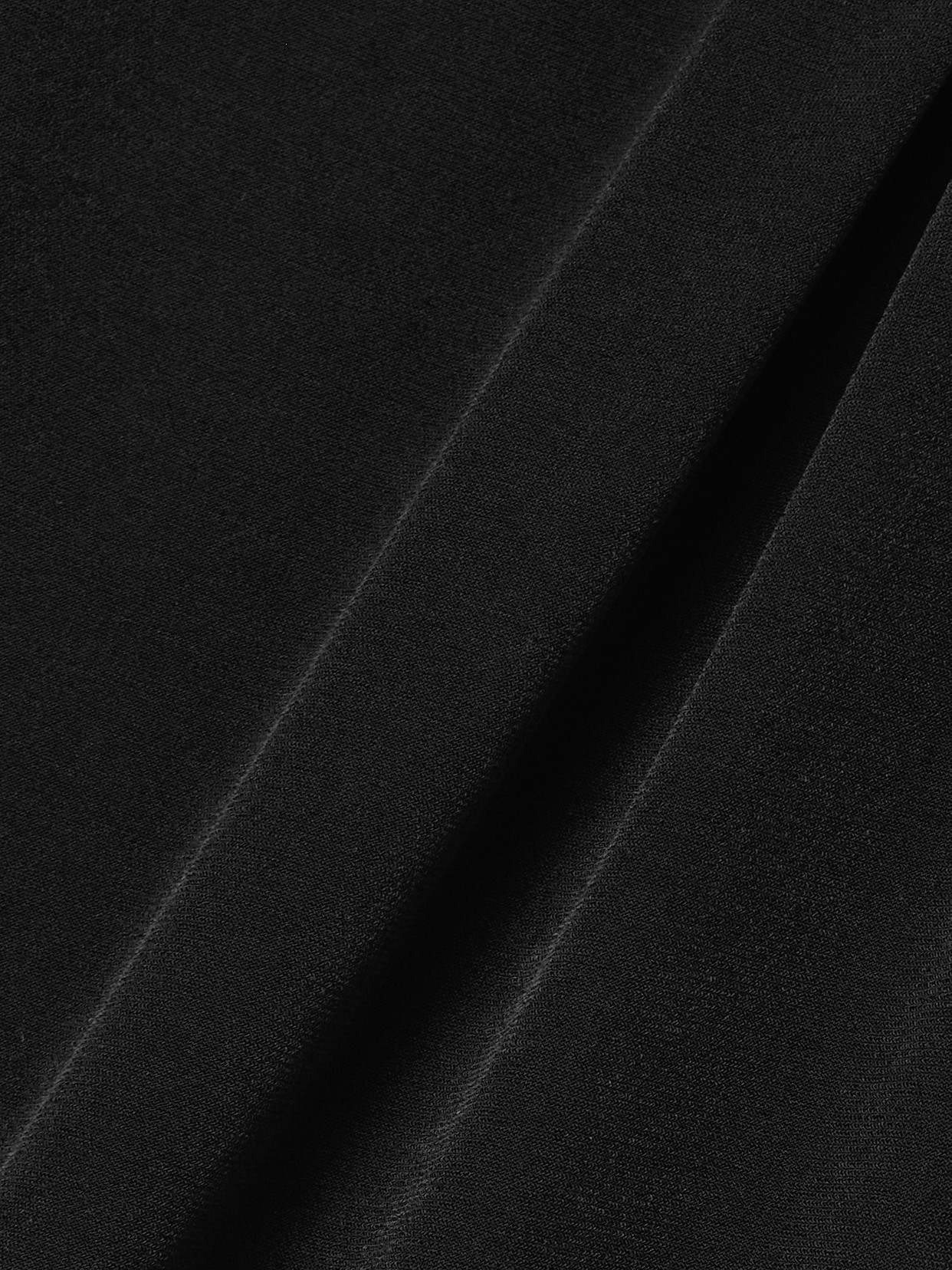 Brandon Maxwell The Sienna Tie-detailed Gathered Stretch-jersey Maxi Dress In Black