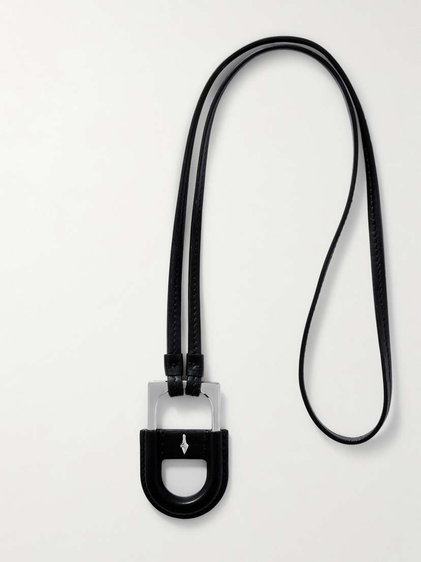 Jacques Marie Mage Bolin Leather And Silver-tone Necklace