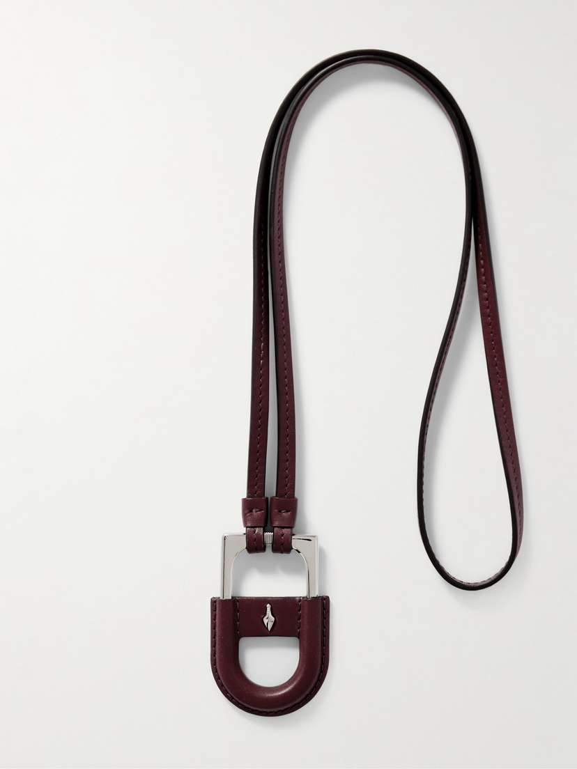 Jacques Marie Mage Bolin Leather And Silver-tone Necklace