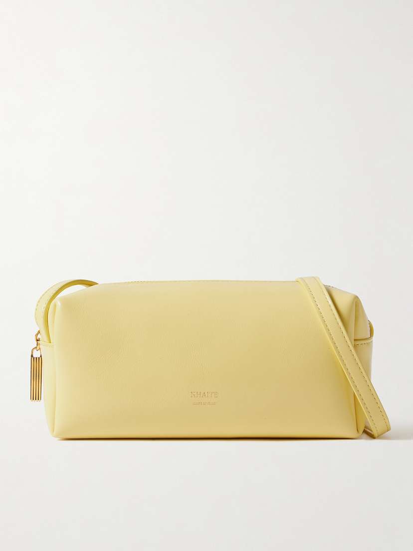 Khaite Kye Glossed-leather Shoulder Bag