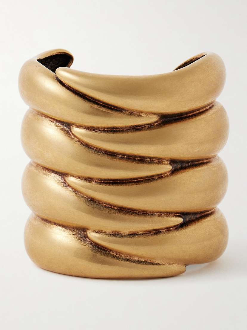 Khaite — Cyclone gold-plated cuff