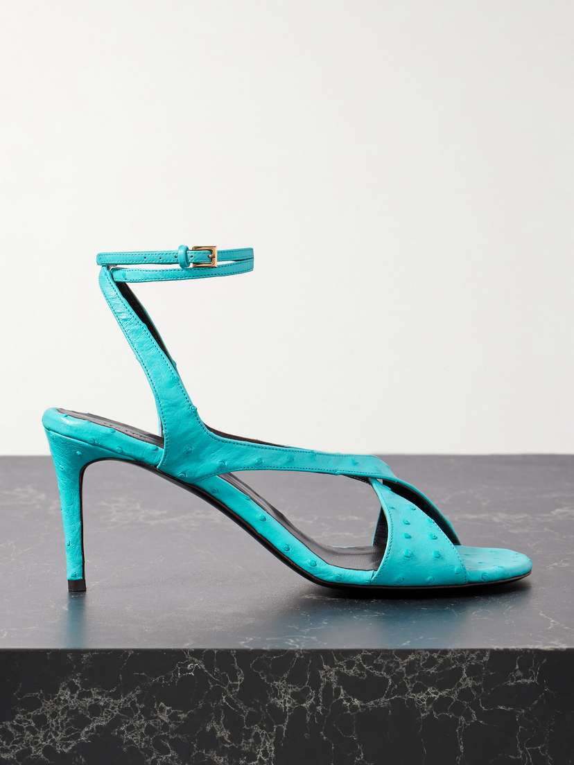 Khaite Liria Ostrich Sandals