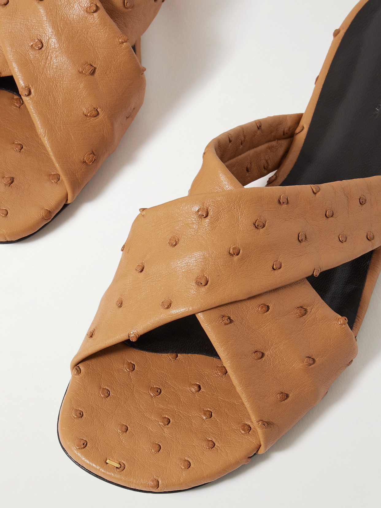 Liria Ostrich Sandals