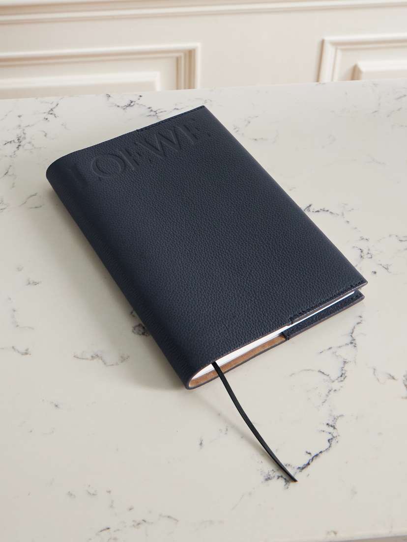 Loewe Logo-embossed Leather Notebook