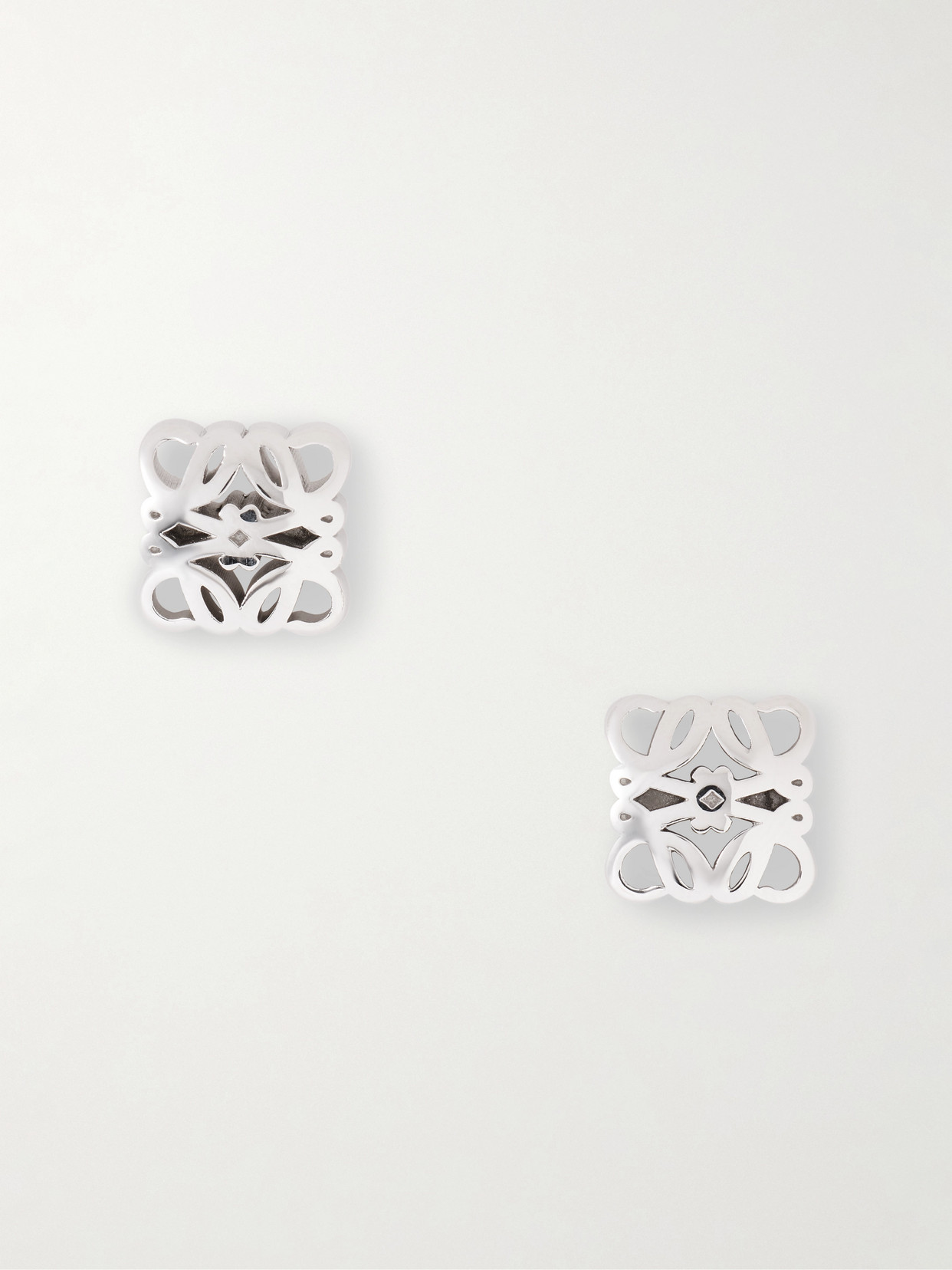 Loewe Bombe Anagram Silver Earrings