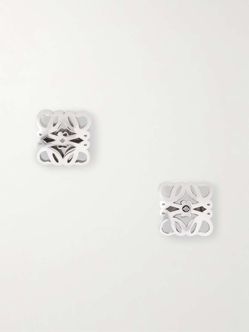 Loewe Bombe Anagram Silver Earrings
