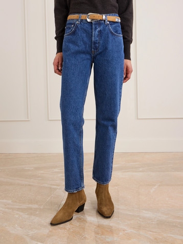 ANINE BING Kate mid-rise slim-leg jeans