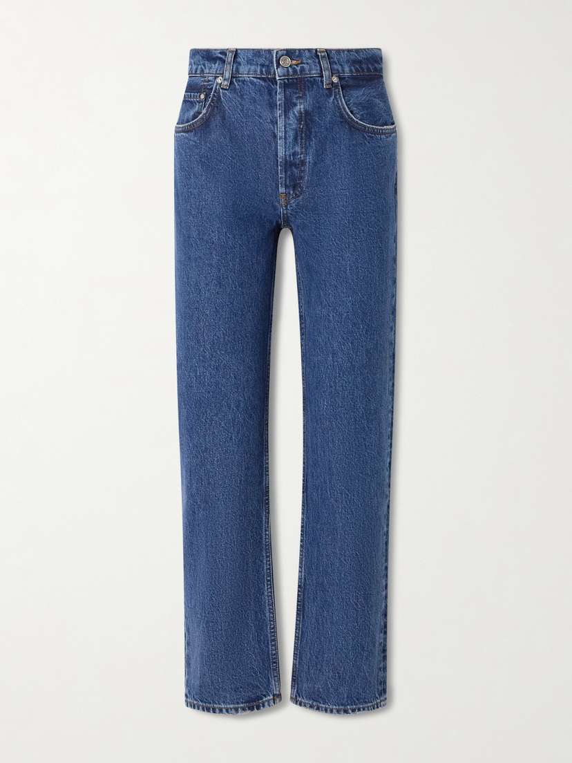 Anine Bing Kate Mid-rise Slim-leg Jeans