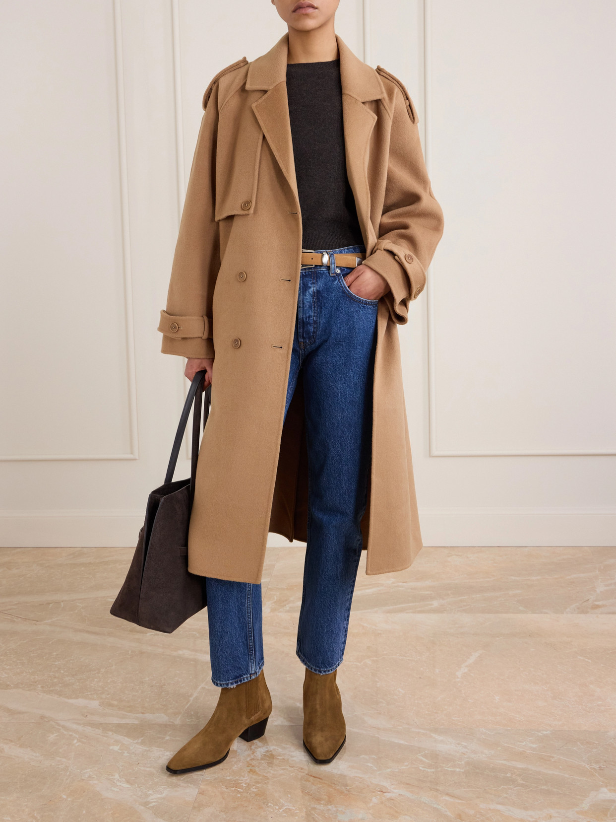 Anine Bing Kate Mid-rise Slim-leg Jeans In Blue