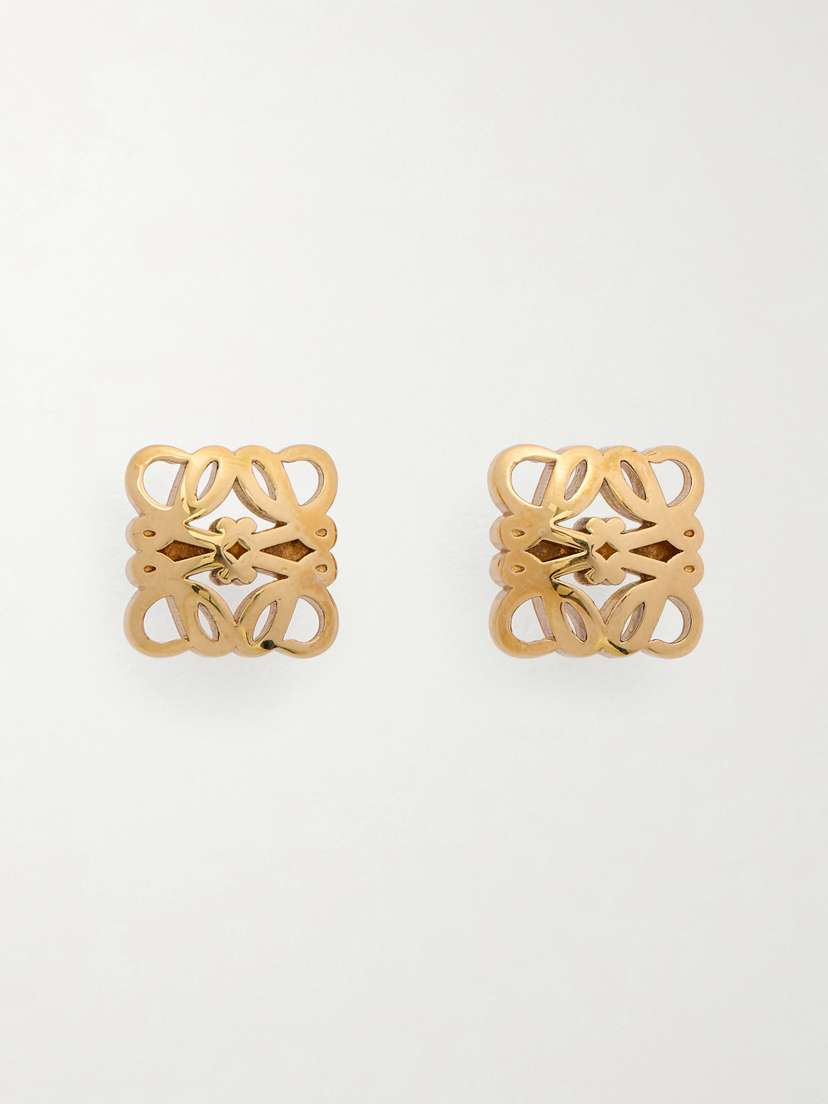 Loewe Bombe Anagram Gold-tone Earrings