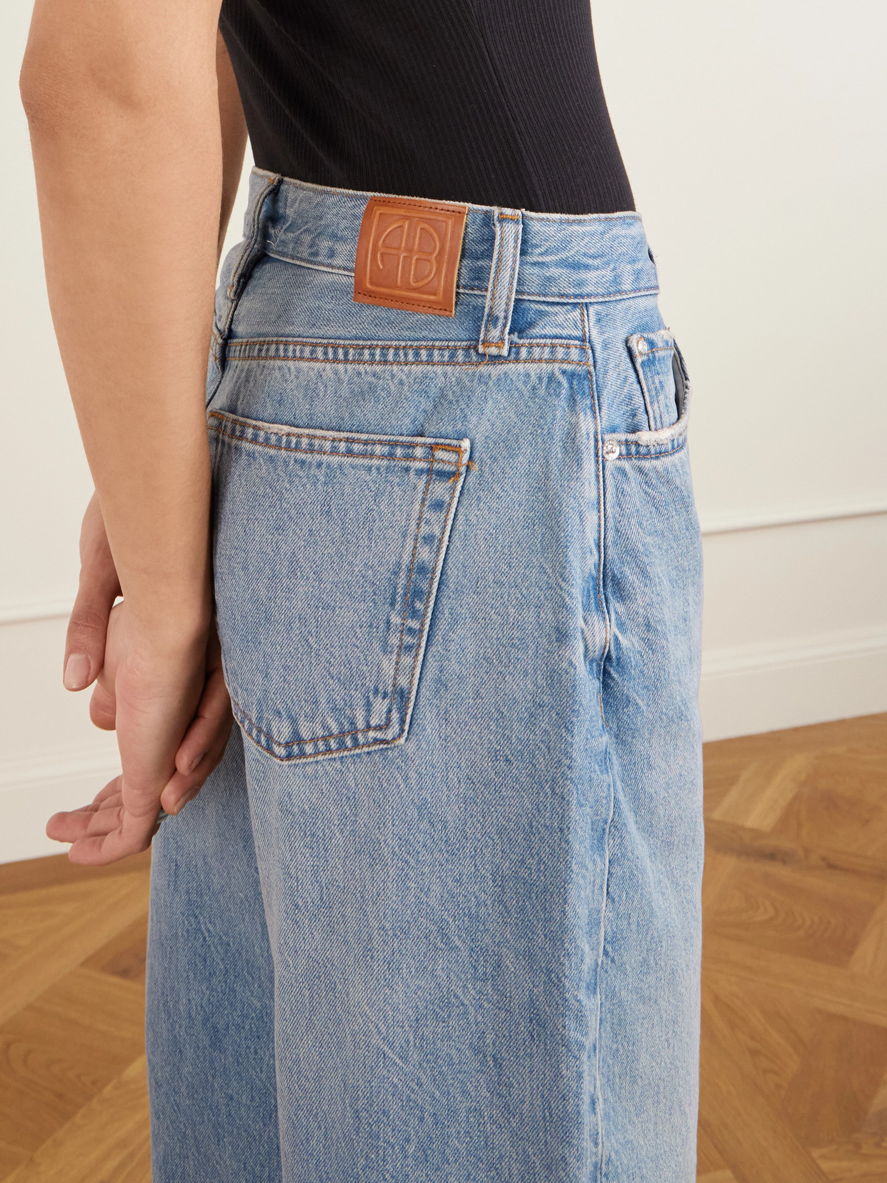Fritz High-Rise Barrel-Leg Jeans