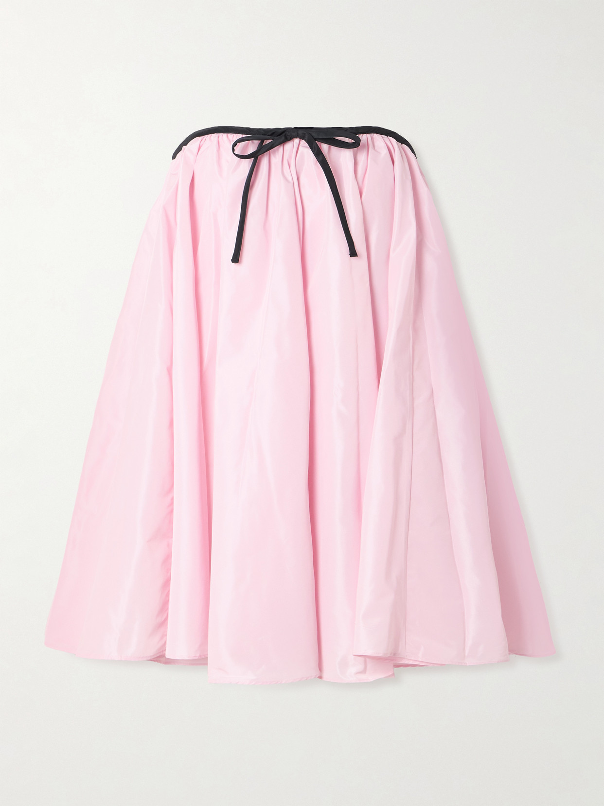 Staud Sofia Strapless Bow-detailed Taffeta Mini Dress In Pink