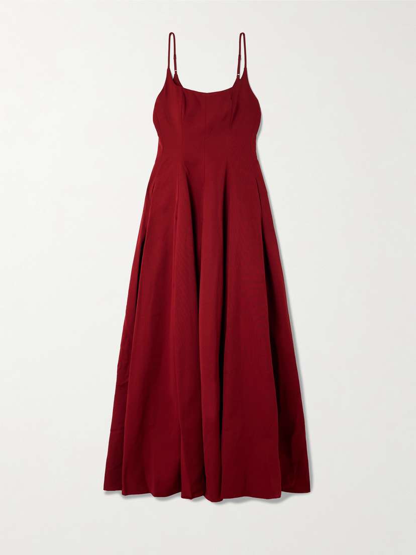 Staud Joy Cotton-blend Faille Maxi Dress