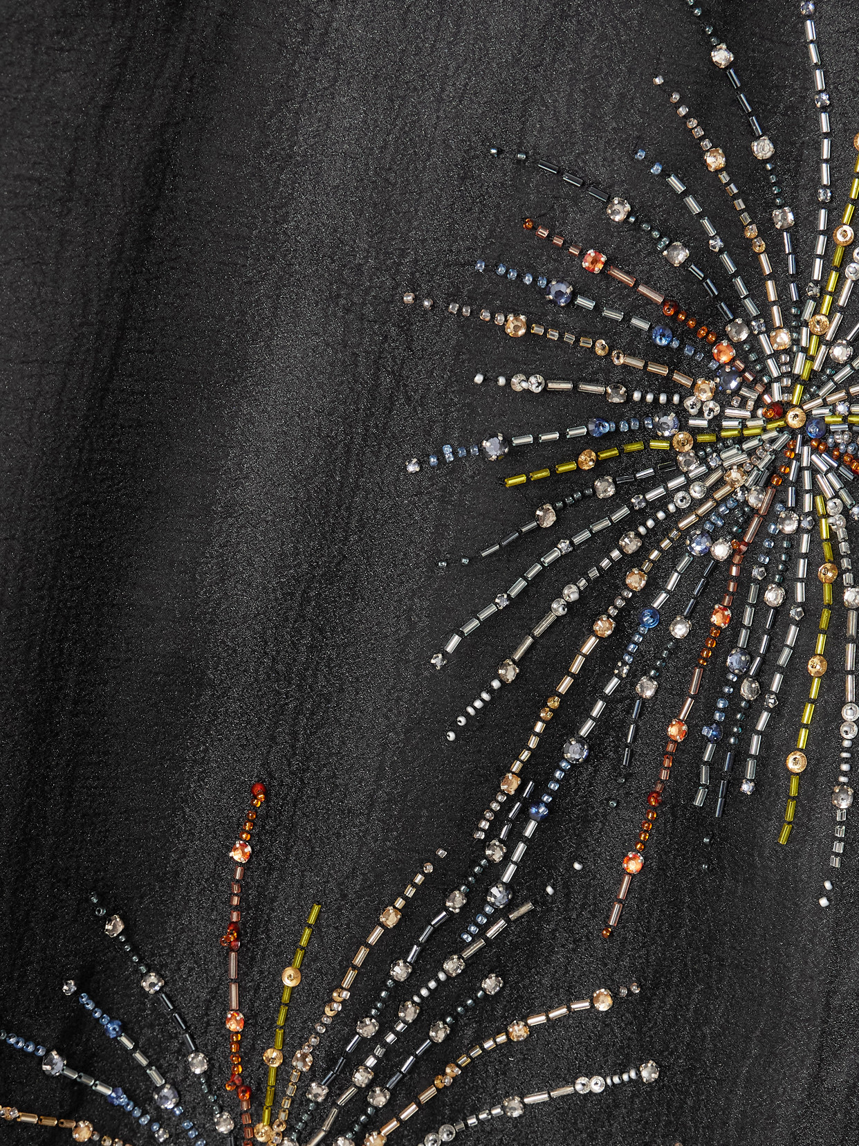 Staud Albee Embellished Organza Mini Dress In Gray