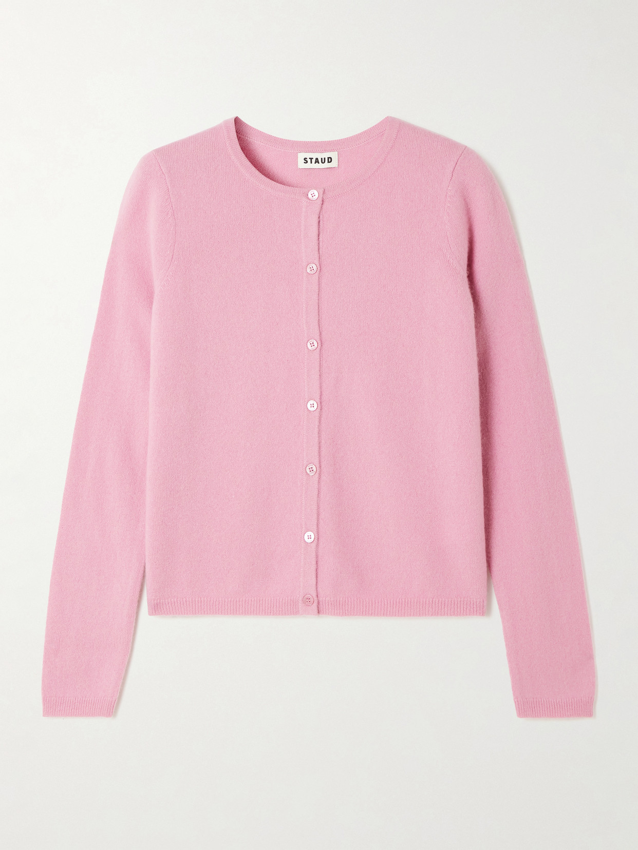 Staud Midnight Cashmere Cardigan In Pink