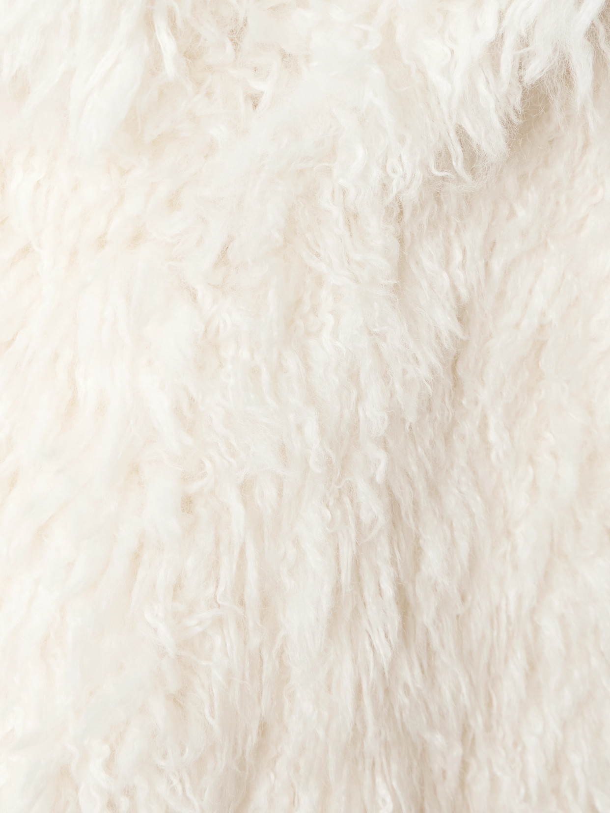 Staud Soprano Oversized Plush Jacket In White