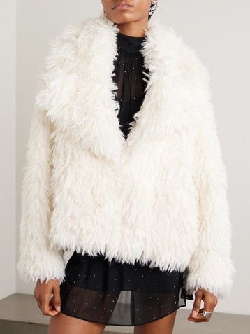 Staud Soprano oversized plush jacket