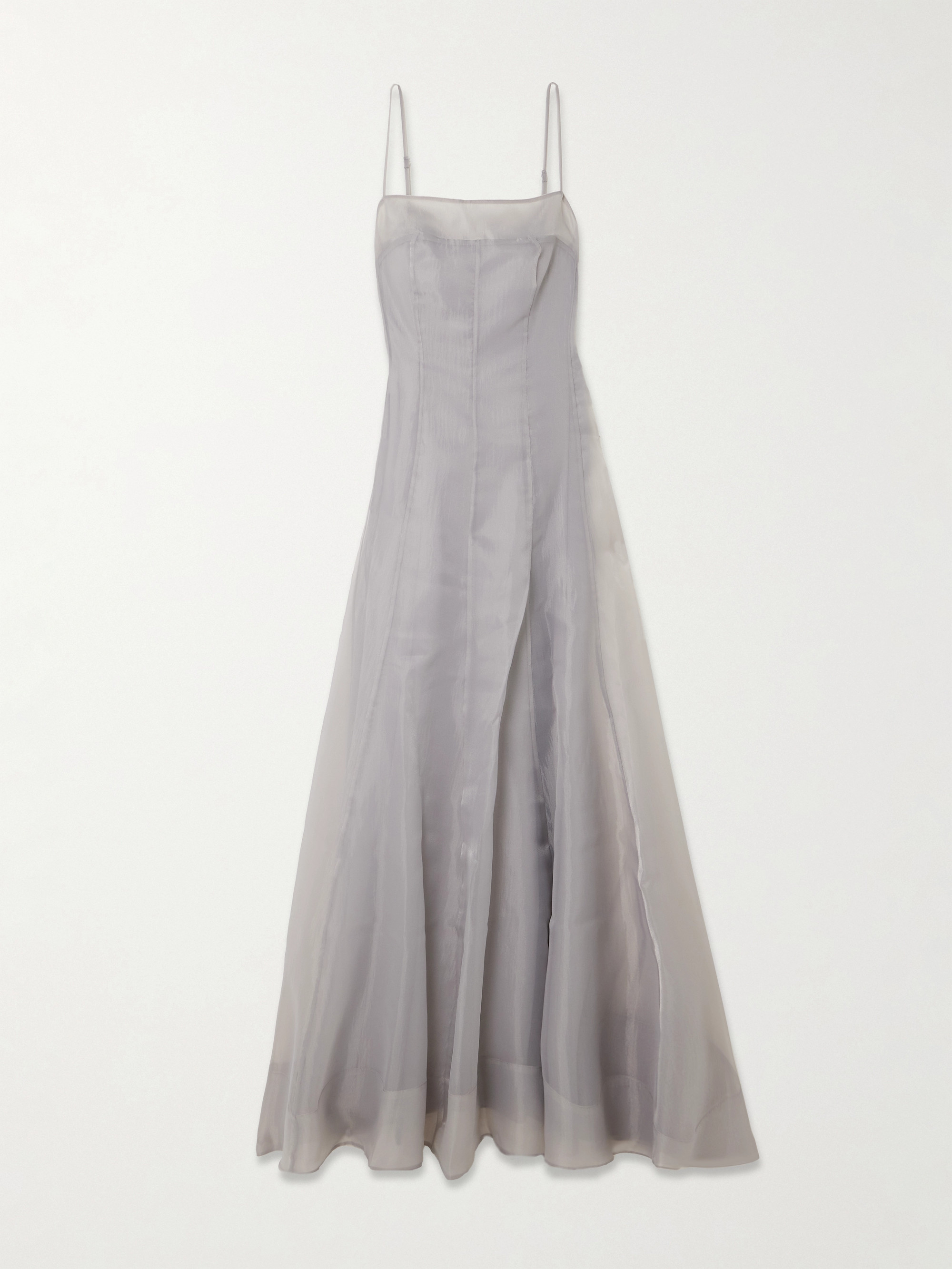 Staud Gustav paneled organza maxi dress