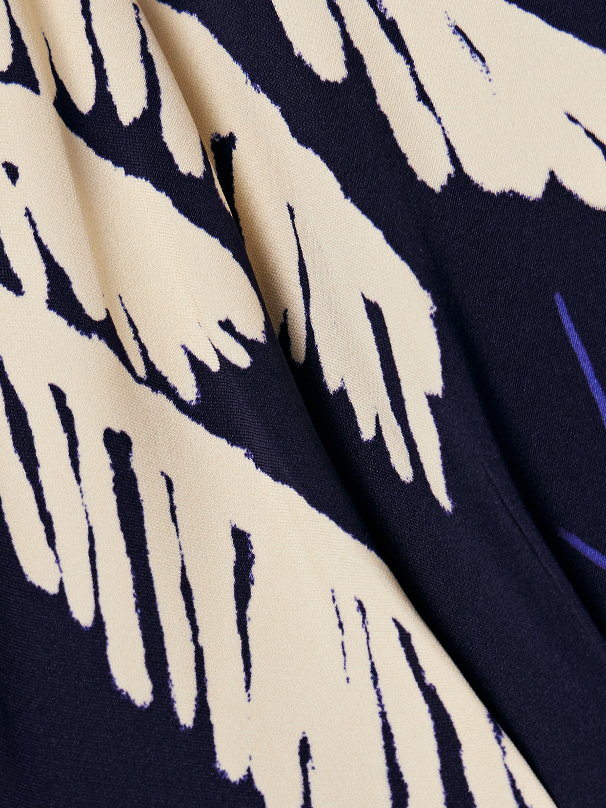 Johanna Ortiz Gangaway Draped Printed Crepe Mini Dress In Blue