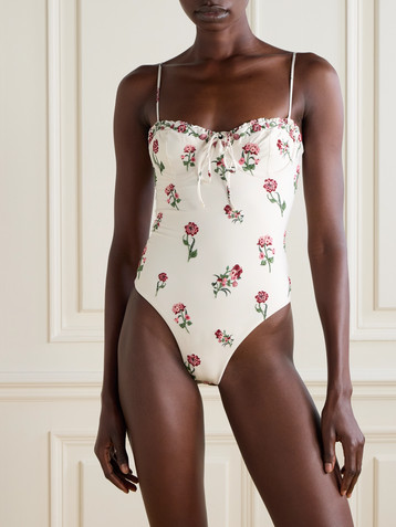 Agua by Agua Bendita Ébano floral-print recycled swimsuit