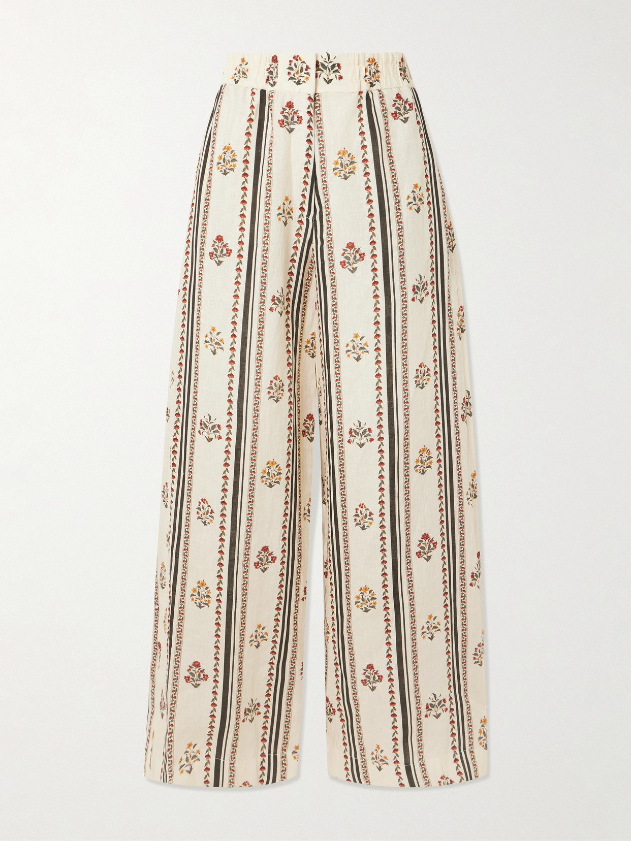Agua By Agua Bendita Tota Andes Floral-print Linen Wide-leg Pants In Multi
