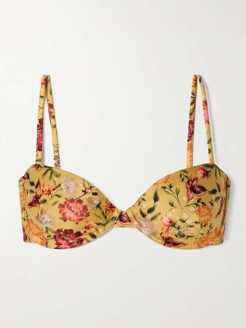 Agua by Agua Bendita Magdalena Paramo Floral-print Recycled Underwired Bikini Top