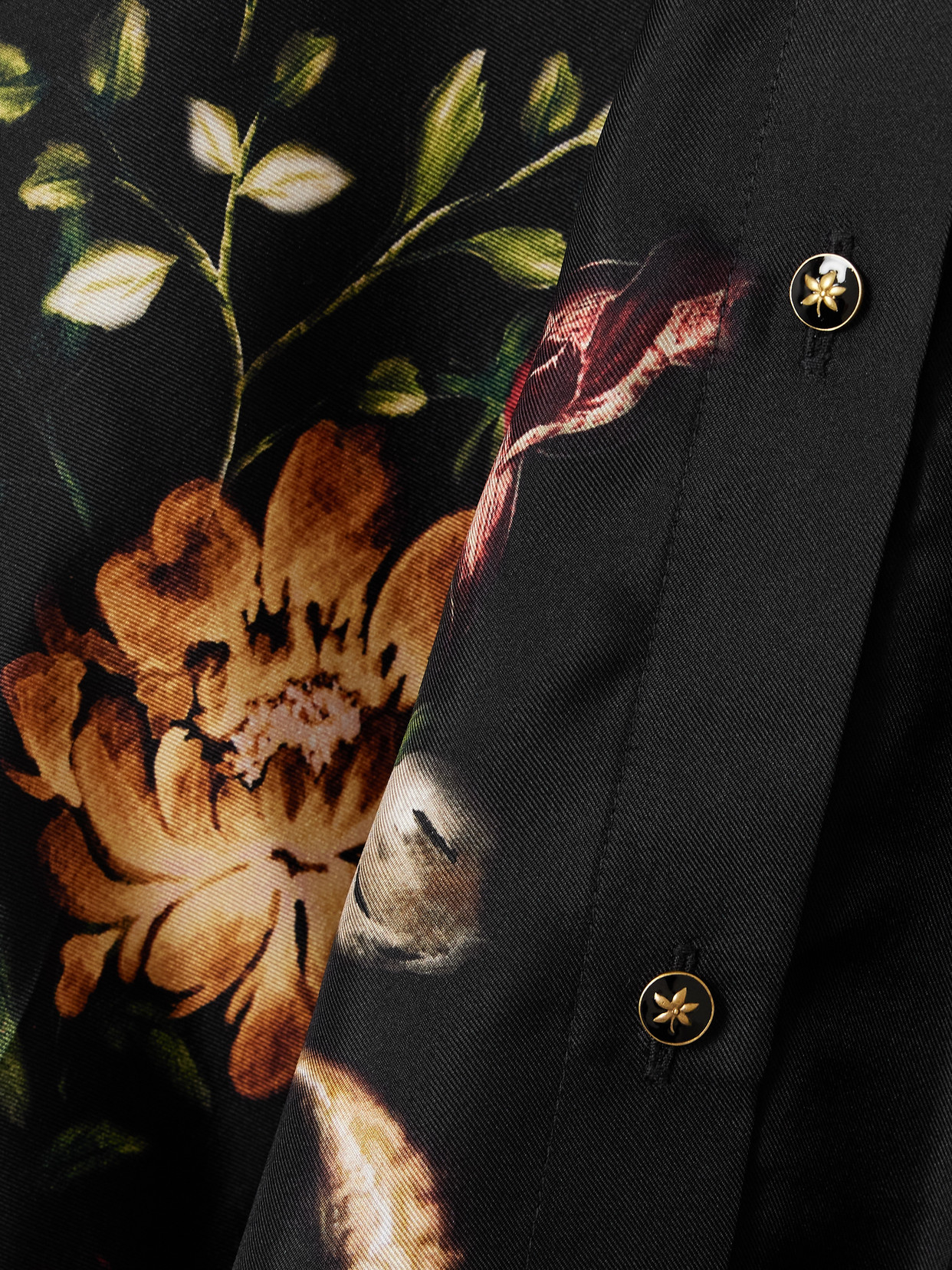 Cecilia Paramo Floral-Print Silk-Twill Shirt