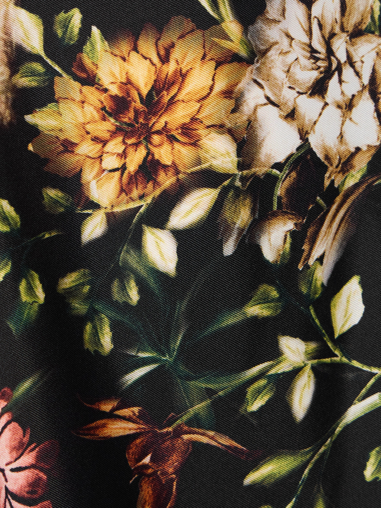 Agua By Agua Bendita Tota Paramo Floral-print Silk-twill Wide-leg Pants In Black