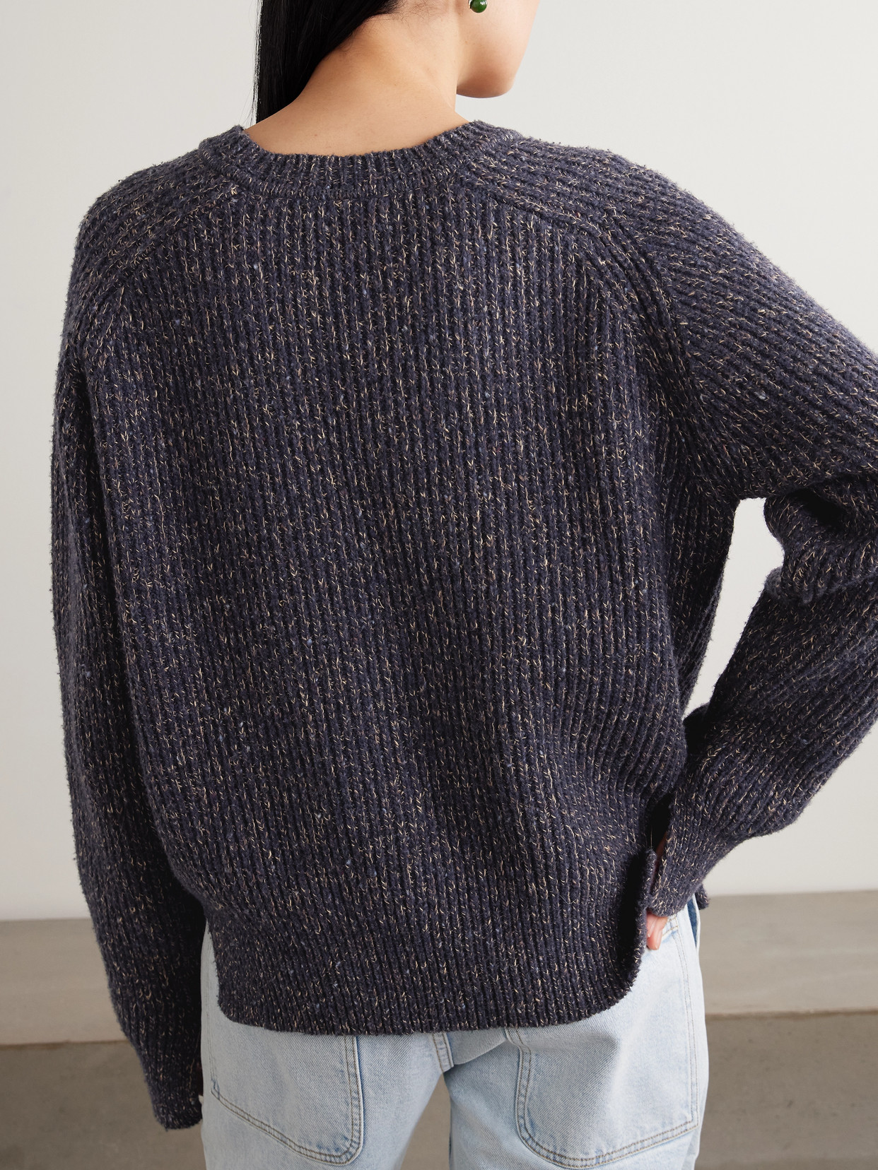 Ribbed Wool-Blend Sweater
