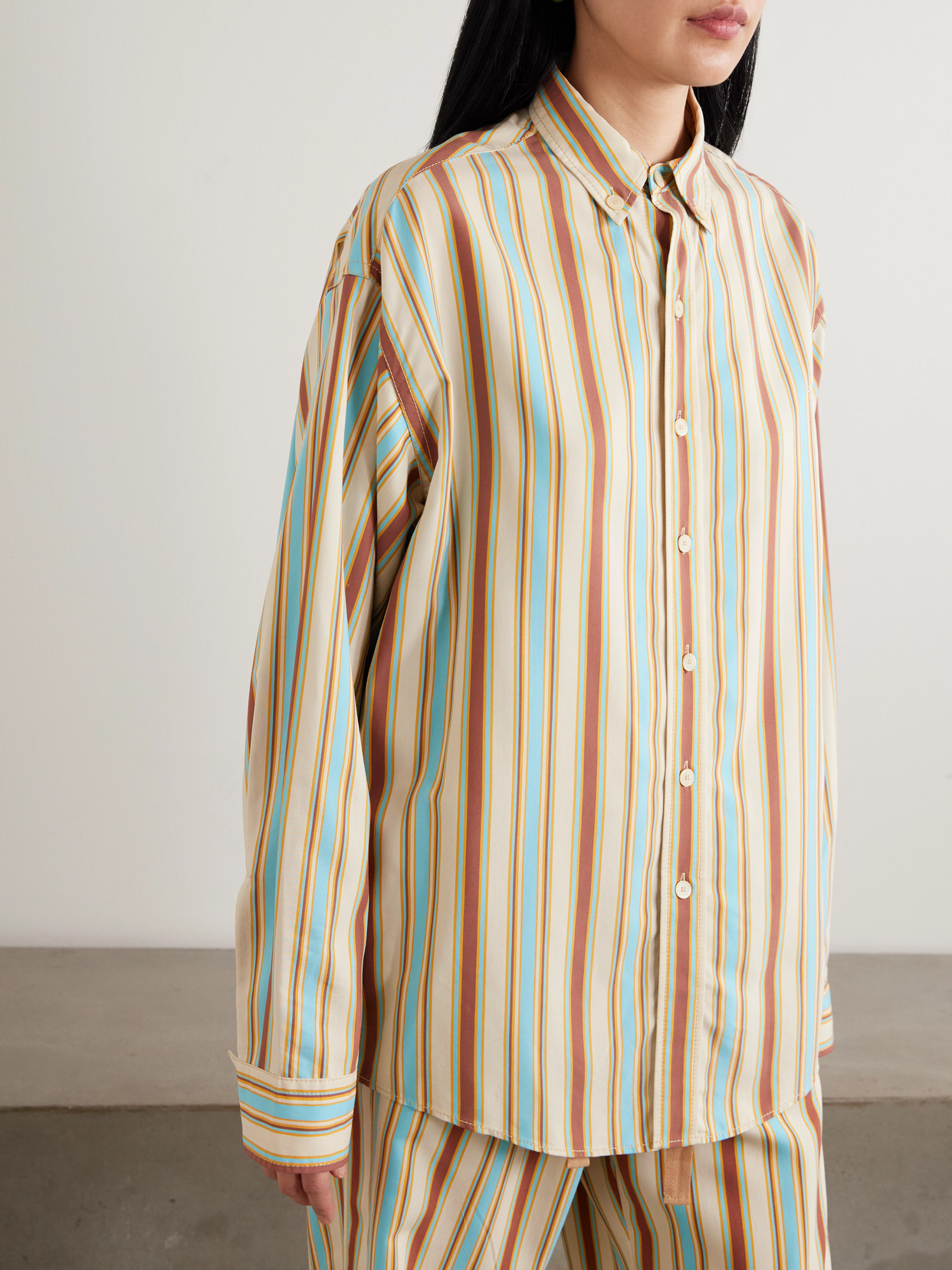 Striped Poplin Shirt