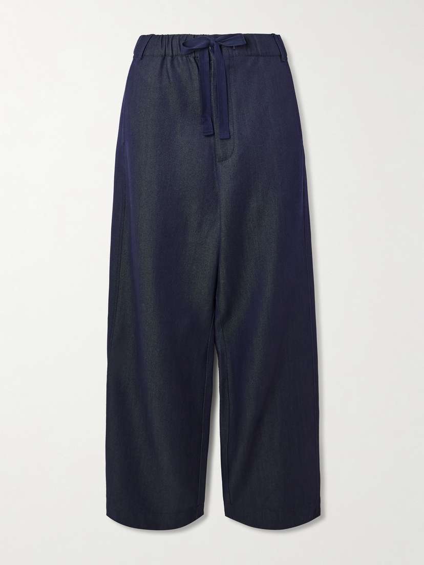 Sanderlak Wool-blend Twill Wide-leg Pants