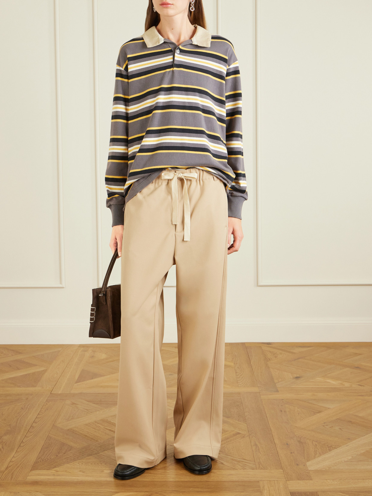 Striped Cotton-Jersey Polo