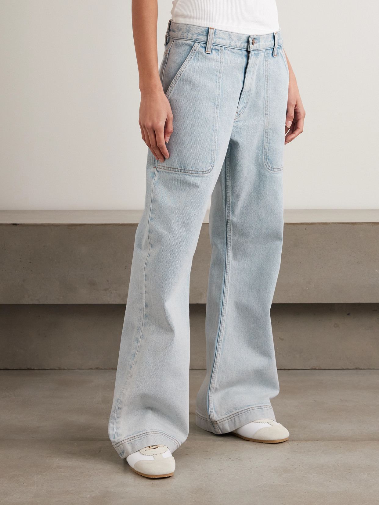 Sanderlak Flared Jeans In Blue