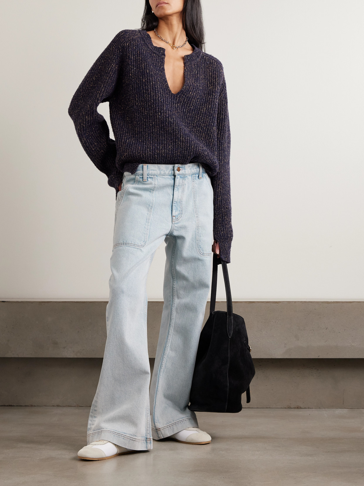 Sanderlak Flared Jeans In Blue