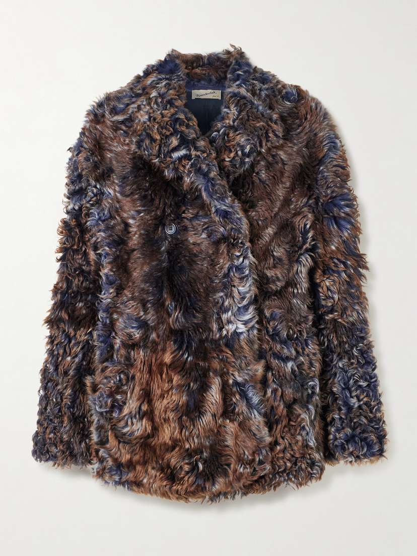 Sanderlak Double-breasted Shearling Coat