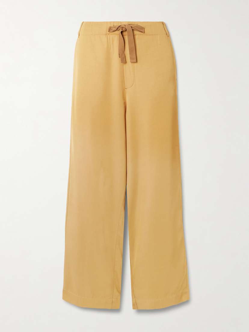 Sanderlak Satin-twill Wide-leg Pants