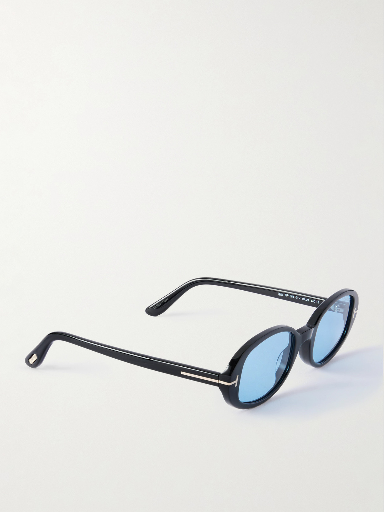 Tom Ford Iggy Oval-frame Acetate Sunglasses In Black