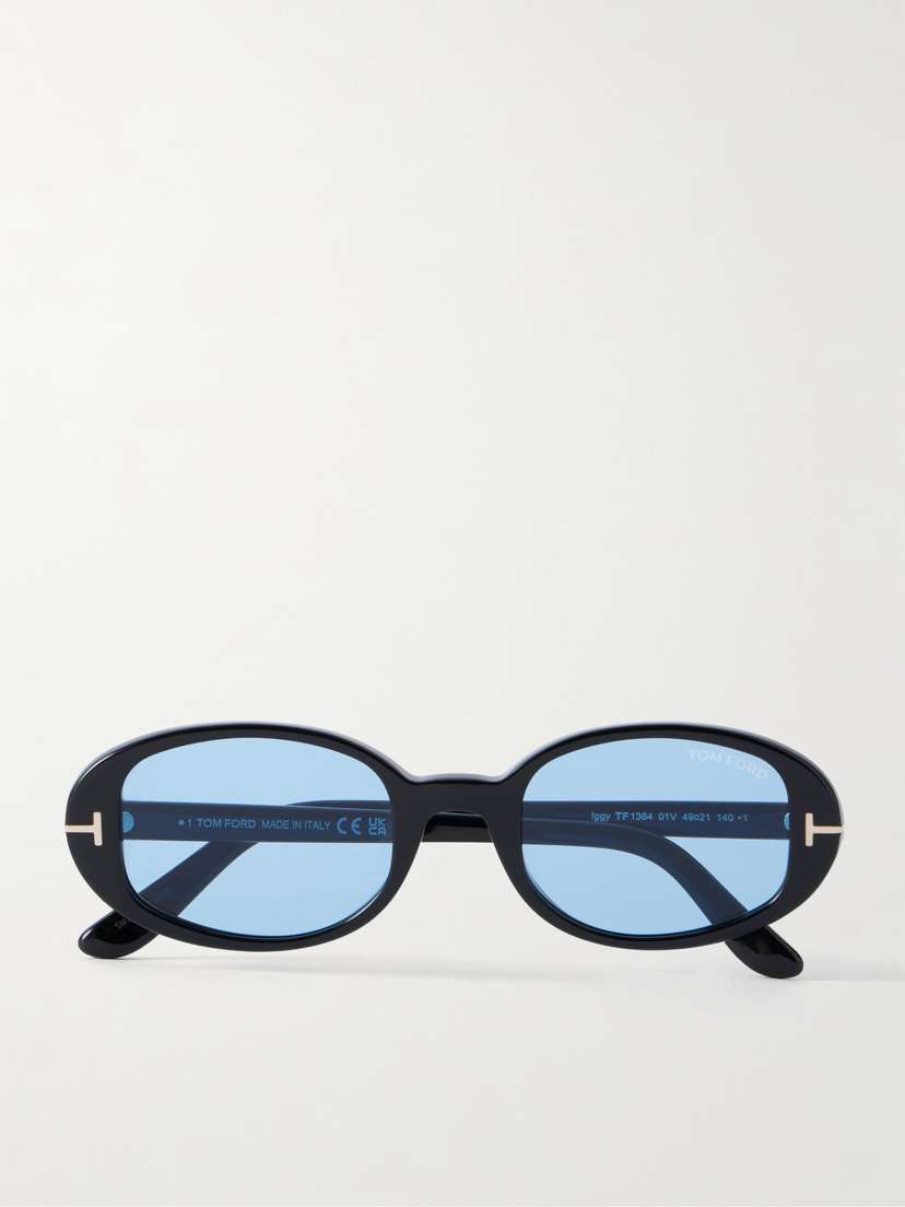Tom Ford Iggy Oval-frame Acetate Sunglasses