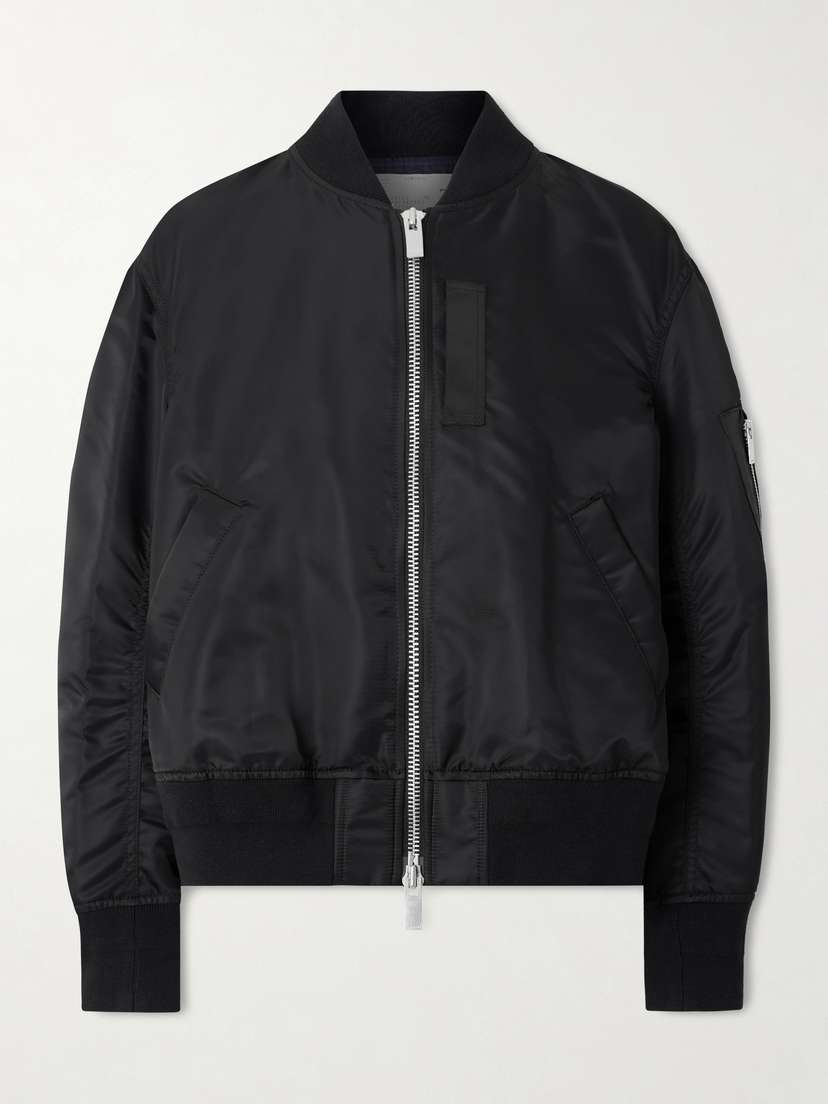 Sacai Pleated Padded Shell Bomber Jacket
