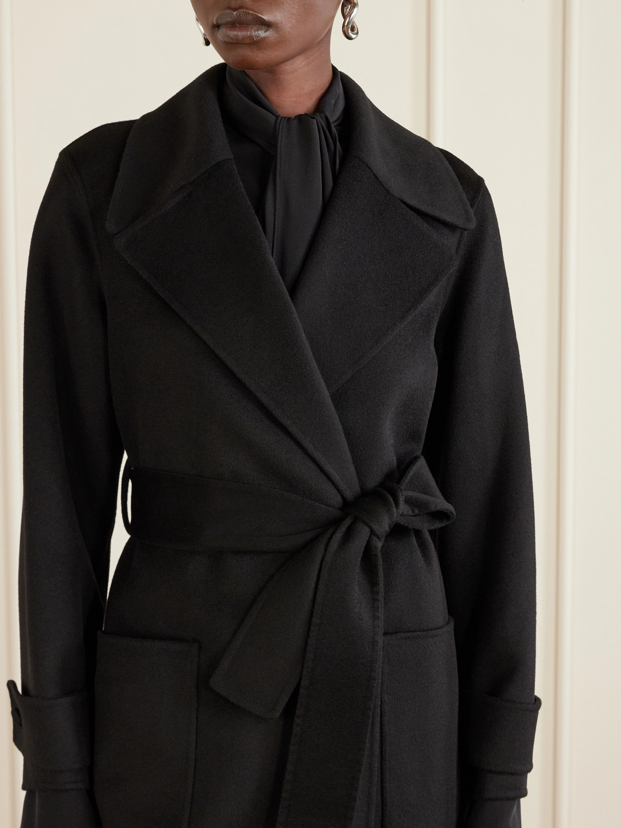 Arlina Belted Wool And Cashmere-Blend Coat