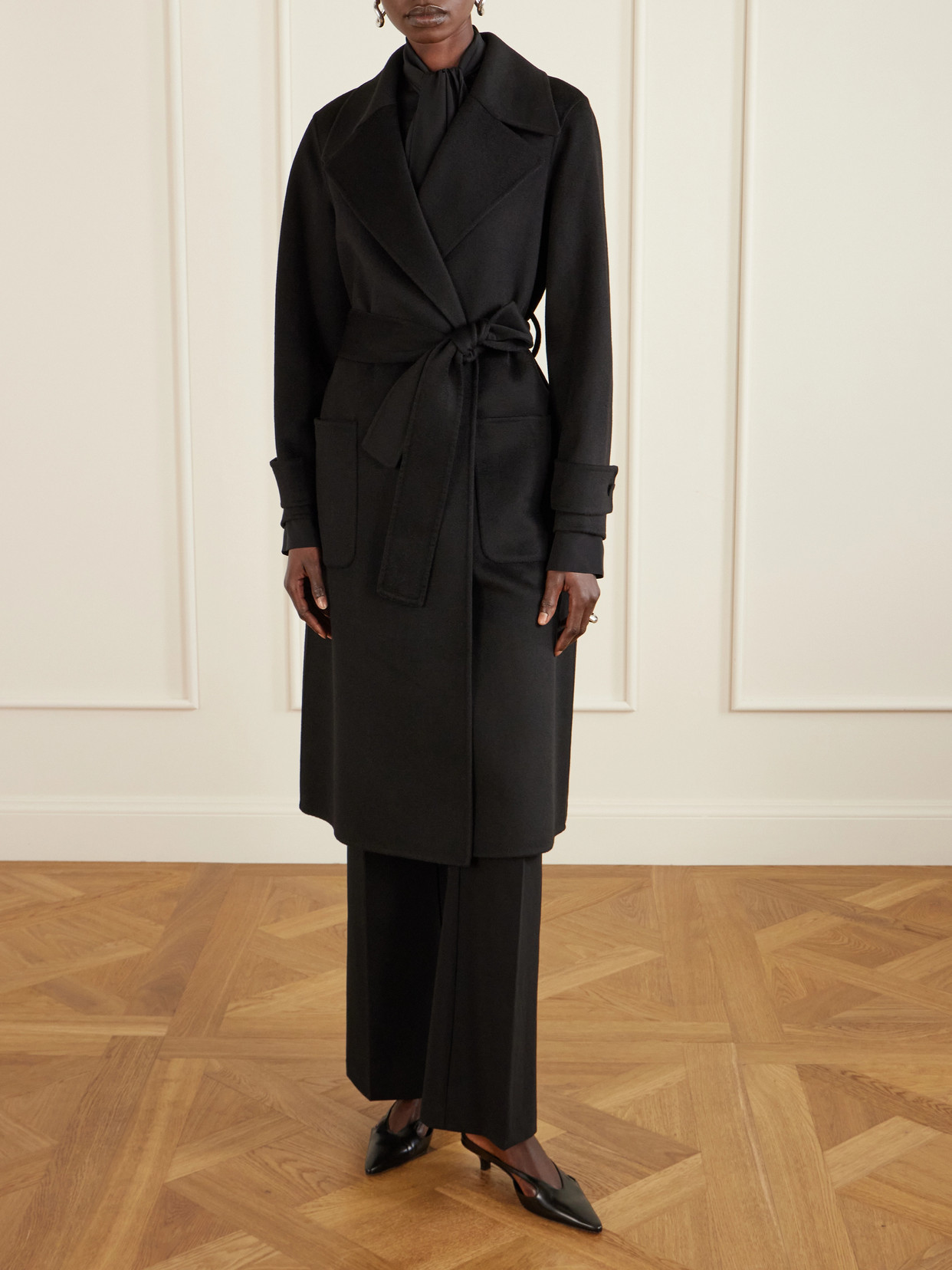 Arlina Belted Wool And Cashmere-Blend Coat