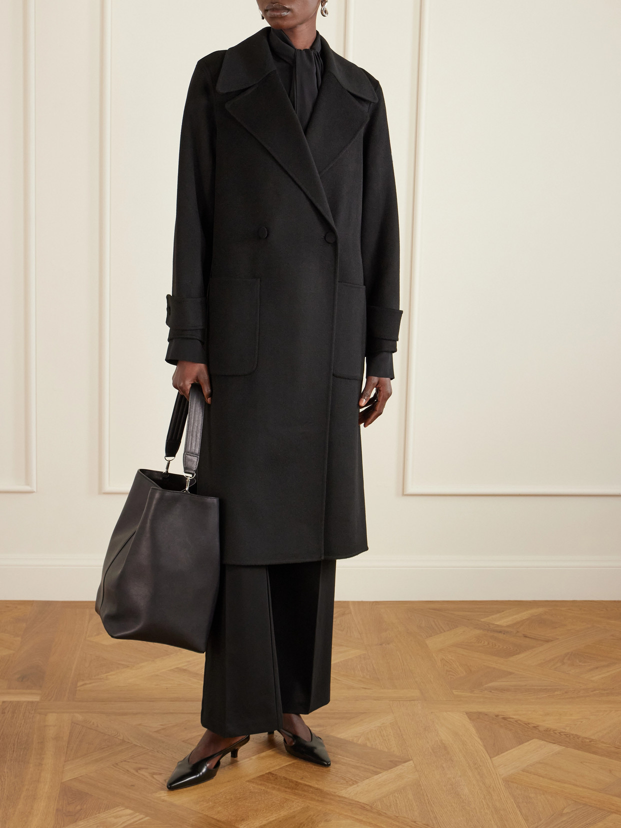 Arlina Belted Wool And Cashmere-Blend Coat