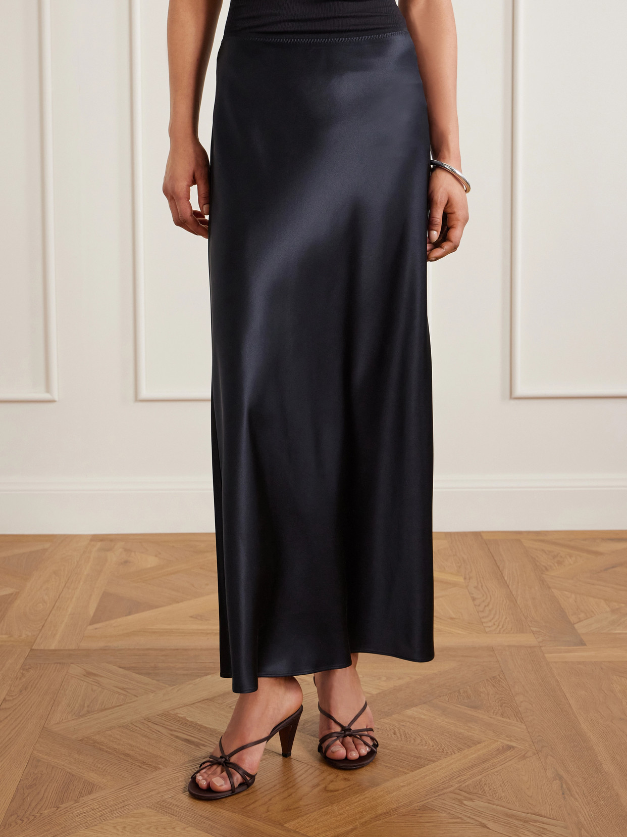 Isaak Silk-Satin Maxi