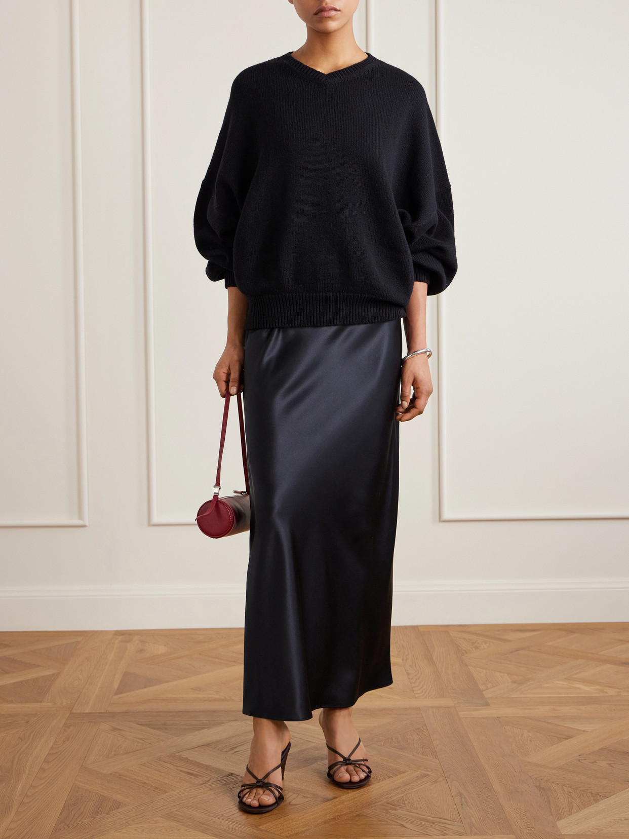 Isaak Silk-Satin Maxi