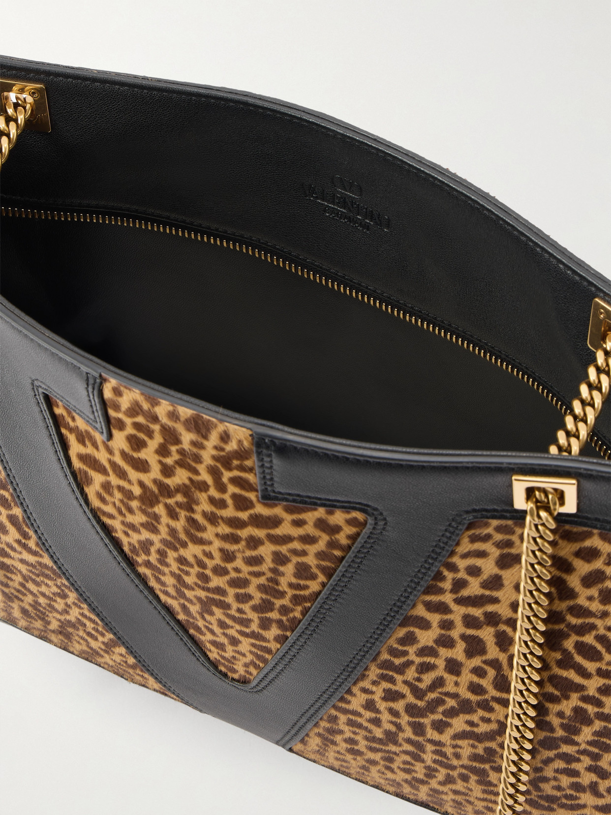 Valentino Garavani Viva Superstar Medium Shopping Bag In Calfskin With Pony Effect In Multi