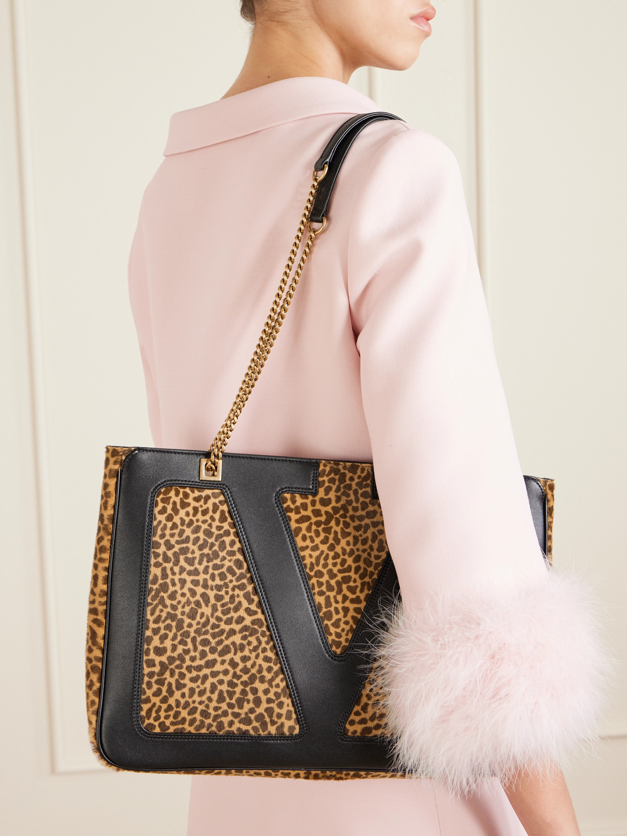 Garavani - Viva Superstar Medium Leopard-Print Shoulder Bag