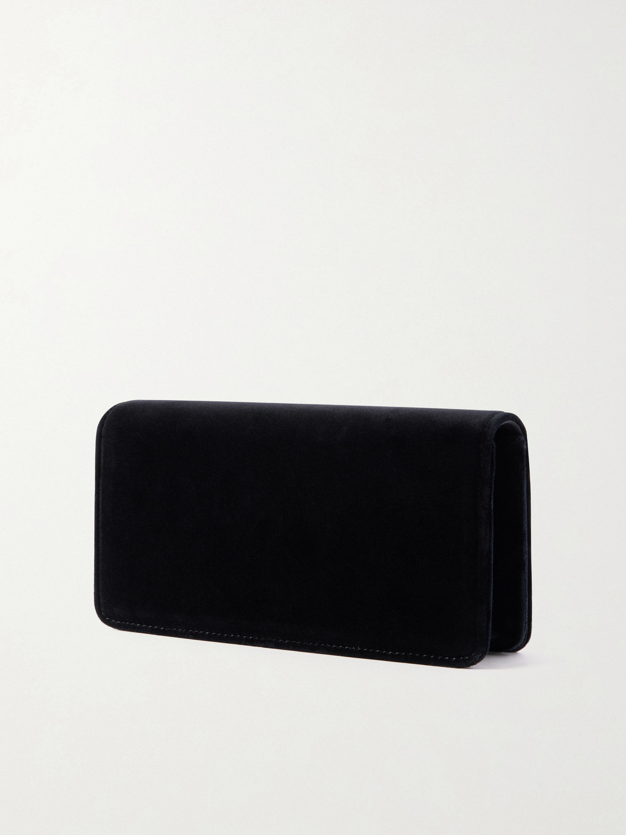 Garavani - Vlogo Signature Mini Bow-Detailed Velvet Shoulder Bag