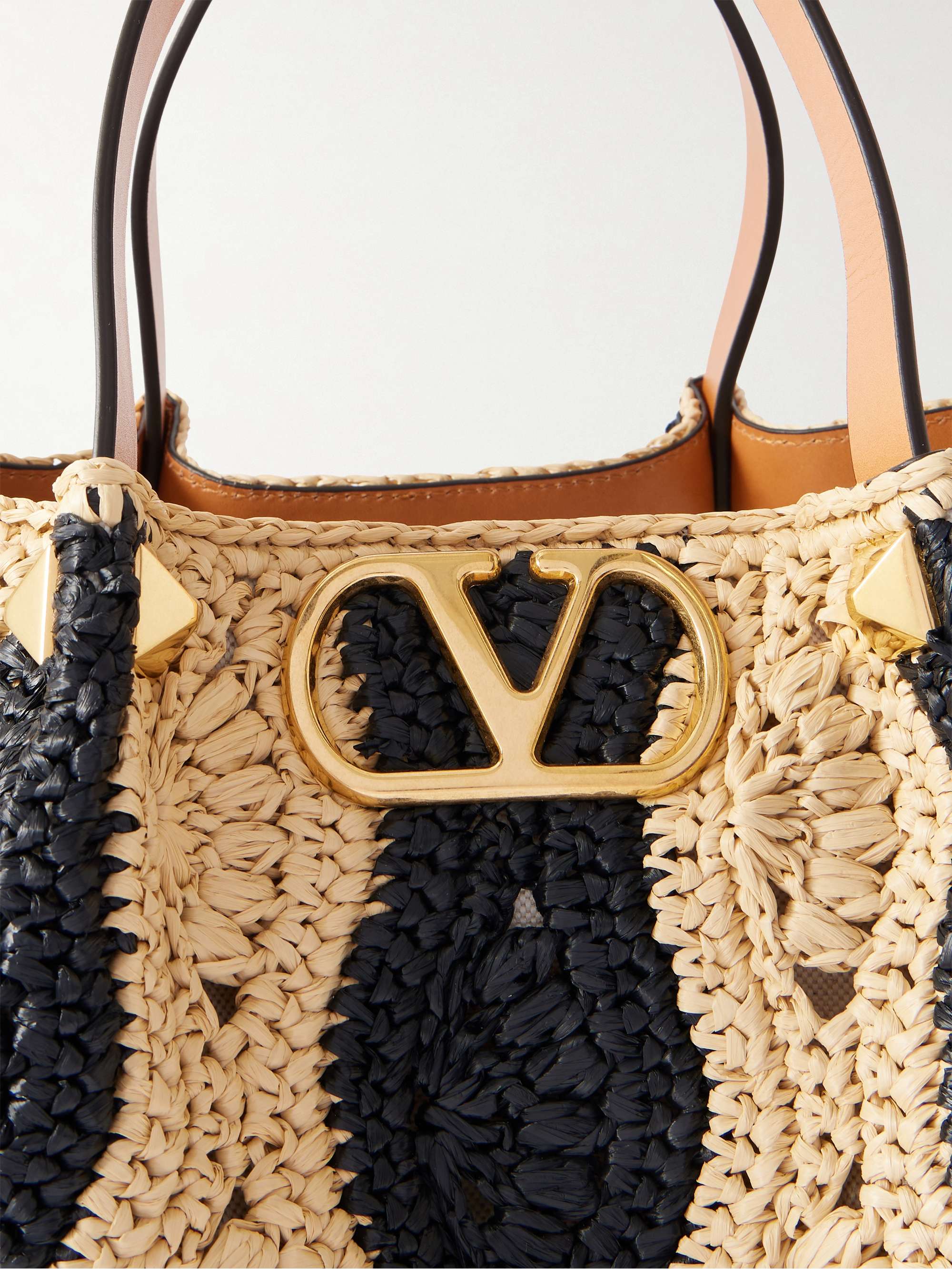 VALENTINO GARAVANI VLogo Signature medium embellished leather