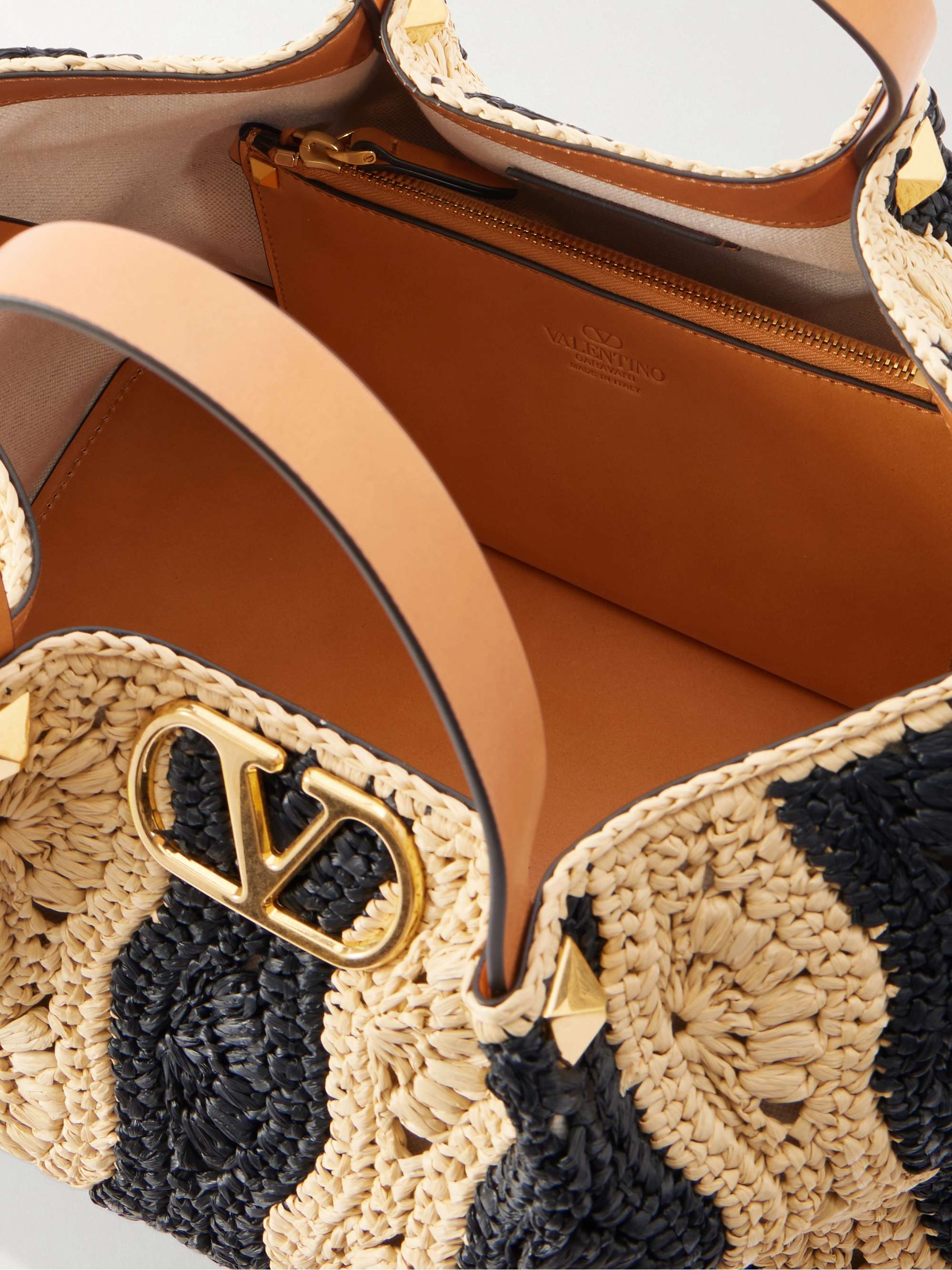 VALENTINO GARAVANI VLogo Signature medium embellished leather