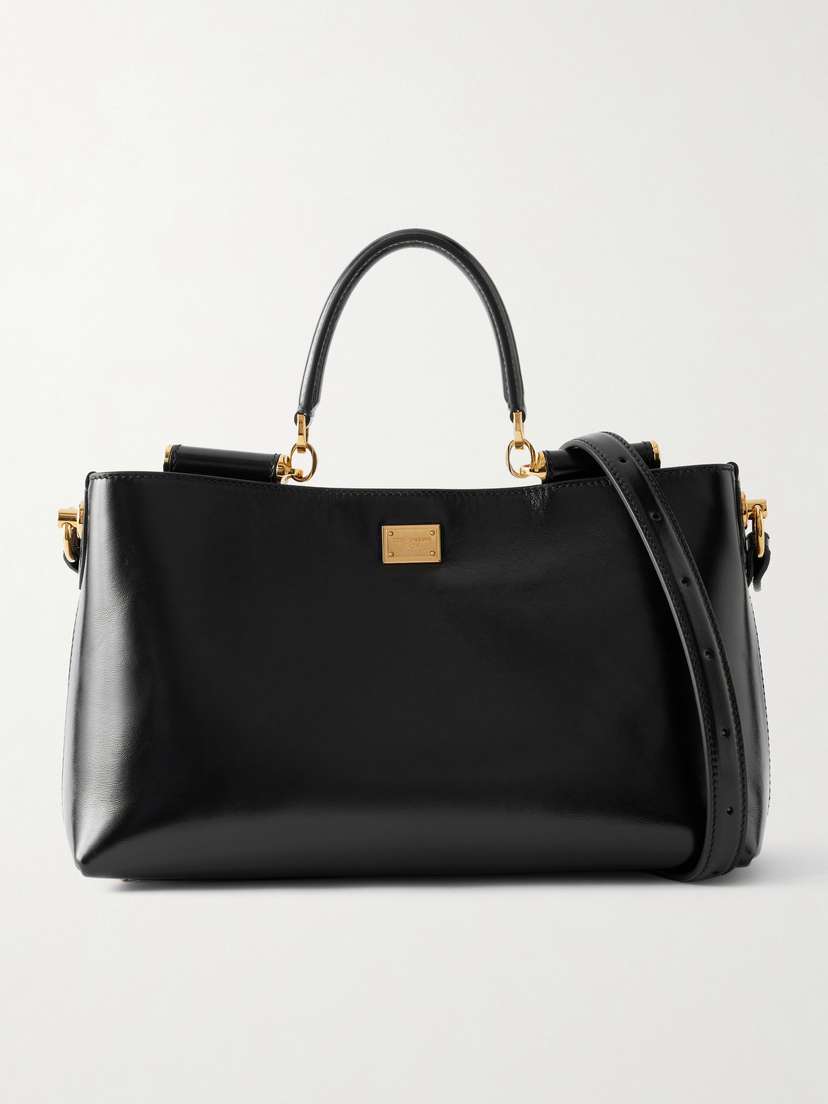Dolce & Gabbana My Sicily Leather Shoulder Bag